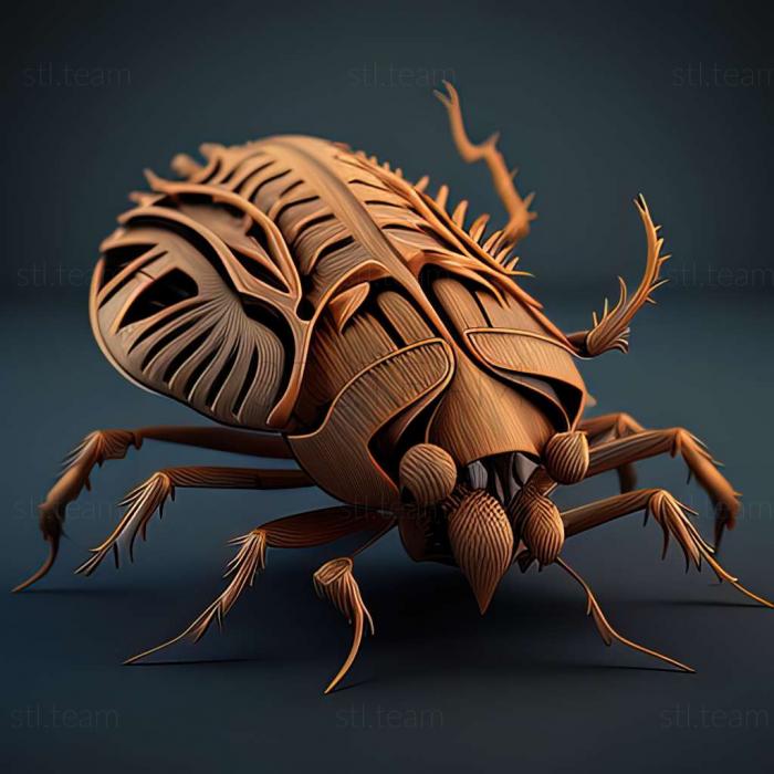 3D model Ixodes priscicollaris (STL)